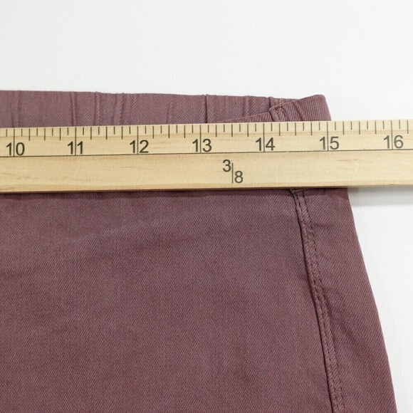 Easel Los Angeles Pants Womens Large Pink Pull-On Skinny Jeggings Raw-Hem - Picture 11 of 15